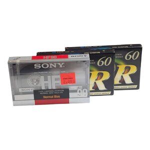 Lot 1 X Sony Hf 2 X Fuji Dr Blank Audio Cassette Tapes 90 Min 60 Min New Sealed